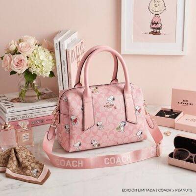L-K2891 - BOLSO CON DISEÑO DE SNOOPY x "COACH" (1 PZA)