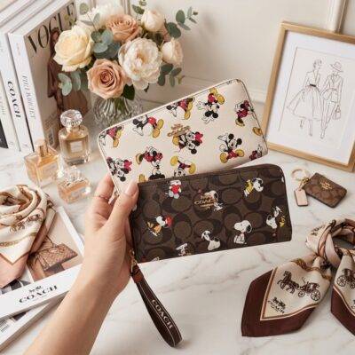 C-42 - CARTERA DE PERSONAJES y CHERRY x "COACH" POR TERCIA (3 PIEZAS)