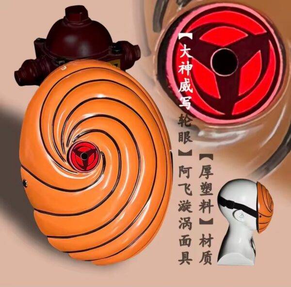 NST10 - MASCARA "TOBI/OBITO" x "NARUTO SHIPPUDEN CON LUZ LED (1 PZA)