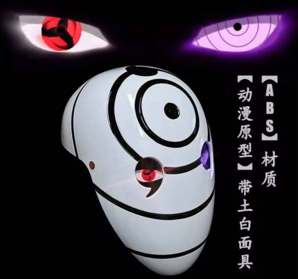 NST10 - MASCARA "TOBI/OBITO" x "NARUTO SHIPPUDEN CON LUZ LED (1 PZA)