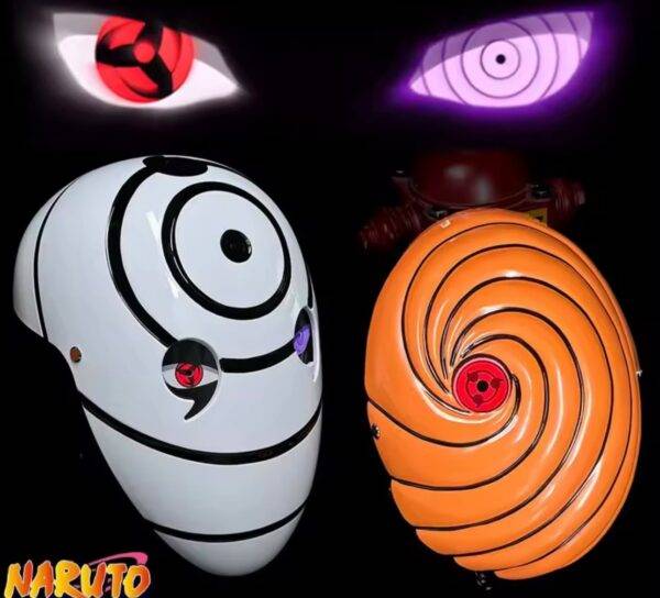 NST10 - MASCARA "TOBI/OBITO" x "NARUTO SHIPPUDEN CON LUZ LED (1 PZA)
