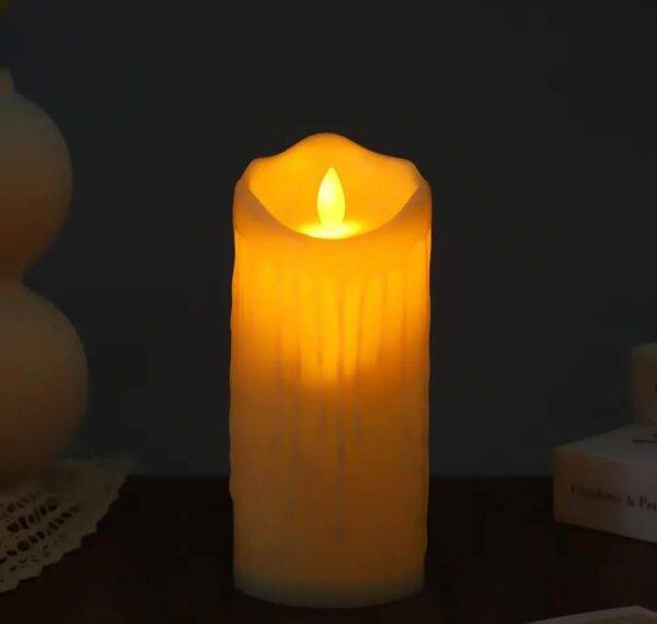 F1208 - CAJA DE 12 VELAS JUMBO DE LUZ LED (1 CAJA)