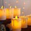 F1209 - CAJA DE 12 VELAS MEDIANAS DE LUZ LED (1 CAJA)