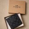 S8102 - CARTERA PARA CABALLERO CON CAJA x "COACH" POR TERCIA (3 PIEZAS)