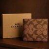 S8102 - CARTERA PARA CABALLERO CON CAJA x "COACH" POR TERCIA (3 PIEZAS)