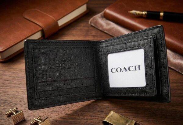 S8102 - CARTERA PARA CABALLERO CON CAJA x "COACH" POR TERCIA (3 PIEZAS)
