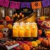 F1208 - CAJA DE 12 VELAS JUMBO DE LUZ LED (1 CAJA)