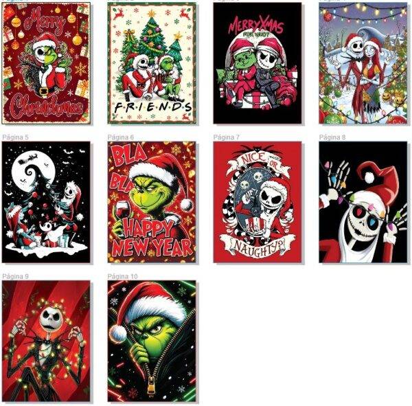 JGM - FRAZADA NAVIDEÑA MATRIMONIAL 2M X 1.80 x "GRINCH y JACK" (1 PZA)