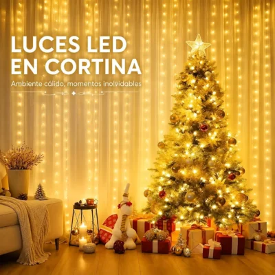 71eCAuE1xnL._AC_UF894,1000_QL80_FMwebp_ JDJ5349- CORTINA DE LUZ LED CON CONTROL REMOTO DE 3X3 METROS. (1 PZA)