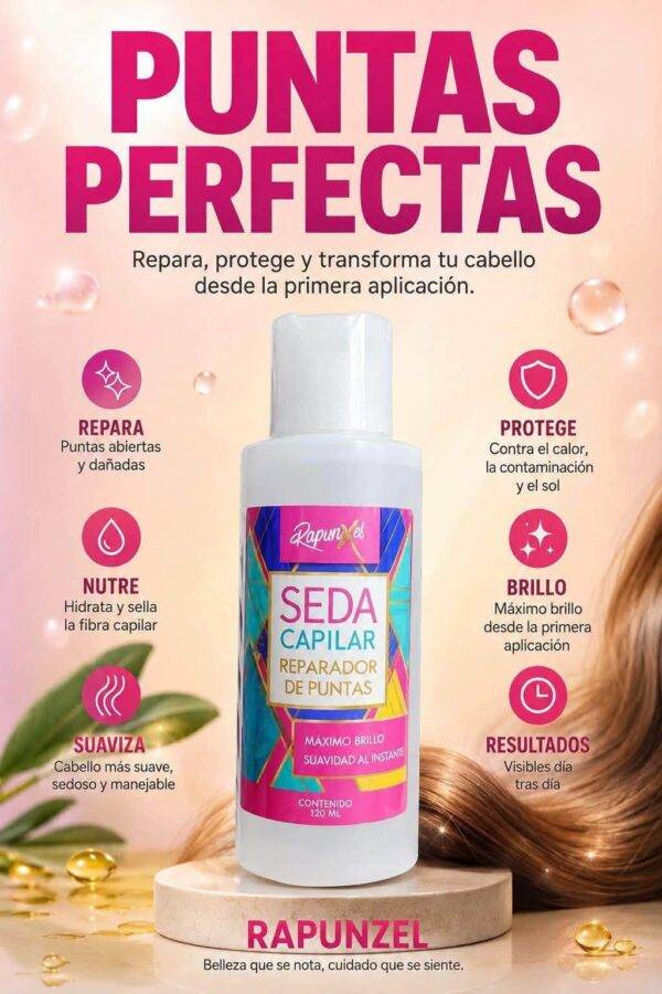 9419 - SEDA CAPILAR "REPARADOR DE PUNTAS x "RAPUNZEL" (1 PZA)