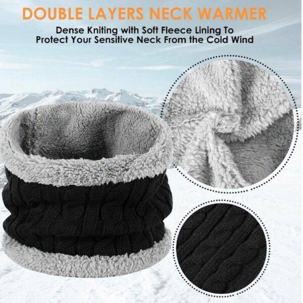 RWZ8546 - "TERCIA" DE CONJUNTO PARA INVIERNO DE GORRO, BUFANDA y GUANTES (3 CONJUNTOS)