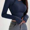 SY100- TERCIA DE BLUSA TERMICA CUELLO REDONDO. (3 PZS)