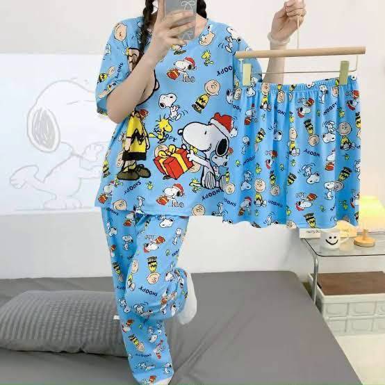 ZZ-2176- PIJAMA DE 3 PZS x "SNOPPY". (1 PZA)