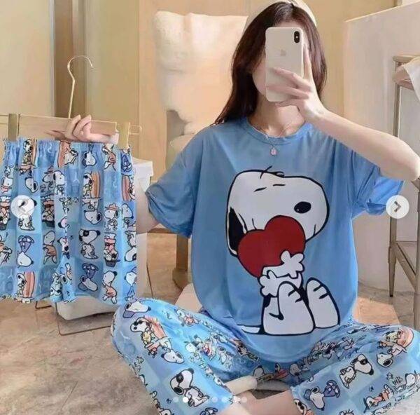 ZZ-2176- PIJAMA DE 3 PZS x "SNOPPY". (1 PZA)