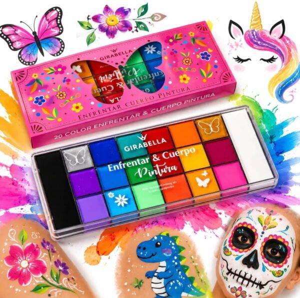 WhatsApp Image 2026-10-03 at 1.25.27 PM (2) GY4170 - SET DE PALETA "BODY PAINT" CON BROCHAS x "GIRABELLA" (1 SET)