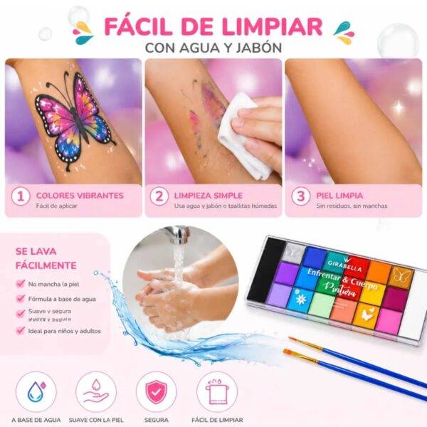 WhatsApp Image 2026-10-03 at 1.25.27 PM (4) GY4170 - SET DE PALETA "BODY PAINT" CON BROCHAS x "GIRABELLA" (1 SET)