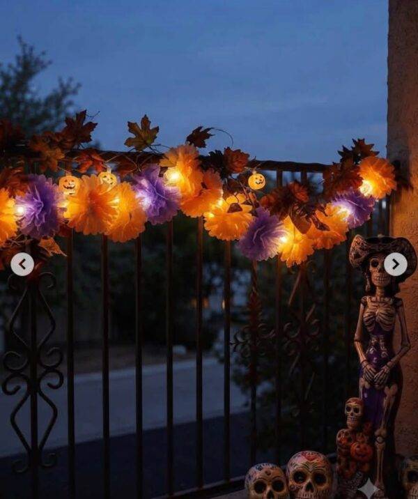 LU0114 - SERIE "FLOR DE CEMPASUCHIL" CON LUZ LED (1 PZA)