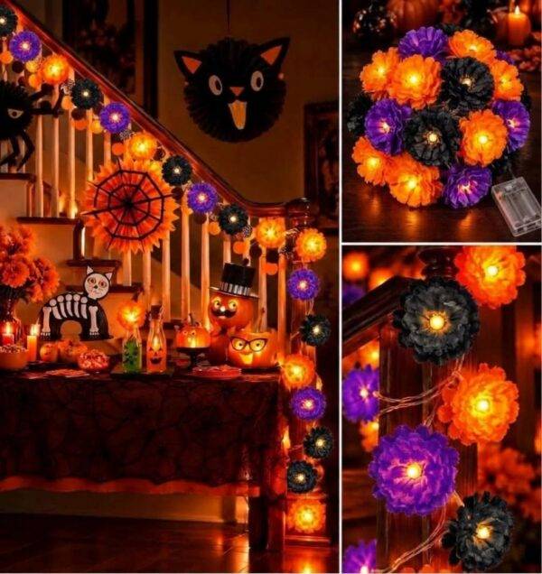 LU0114 - SERIE "FLOR DE CEMPASUCHIL" CON LUZ LED (1 PZA)