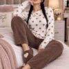 DM12161A - PIJAMA "POLAR" DE CORAZONES PARA DAMA (1 PZA)