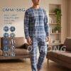 DMM188G - PIJAMA "POLAR" DE CUADROS PARA CABALLERO (1 PZA)