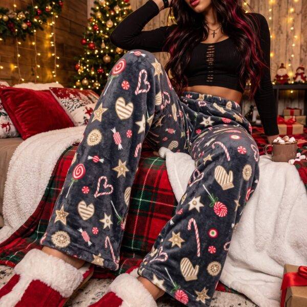 DMK5662 - PANTALON AFELPADO "NAVIDEÑO" (1 PZA)