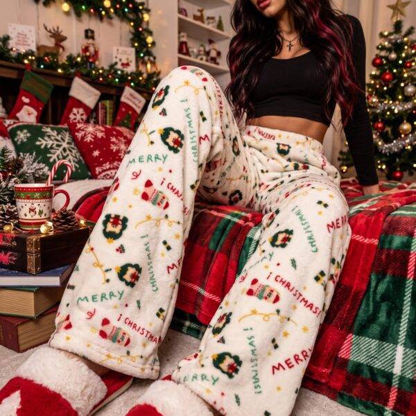 DMK5662 - PANTALON AFELPADO "NAVIDEÑO" (1 PZA)