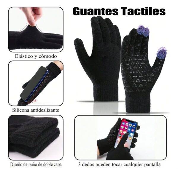 RWZ8546 - "TERCIA" DE CONJUNTO PARA INVIERNO DE GORRO, BUFANDA y GUANTES (3 CONJUNTOS)