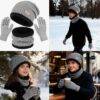 RWZ8546 - "TERCIA" DE CONJUNTO PARA INVIERNO DE GORRO, BUFANDA y GUANTES (3 CONJUNTOS)