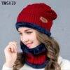 RWZ8546 - "TERCIA" DE CONJUNTO PARA INVIERNO DE GORRO, BUFANDA y GUANTES (3 CONJUNTOS)