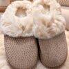 JYD-40 - PANTUFLAS AFELPADAS CON BRILLOS TIPO "UGG" (1 PZA)