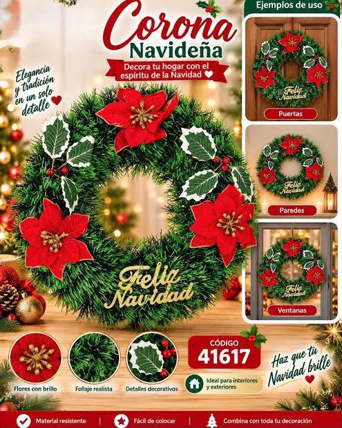26N3 - CORONA NAVIDEÑA (1 PZA)