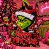 JGM - FRAZADA NAVIDEÑA MATRIMONIAL 2M X 1.80 x "GRINCH y JACK" (1 PZA)