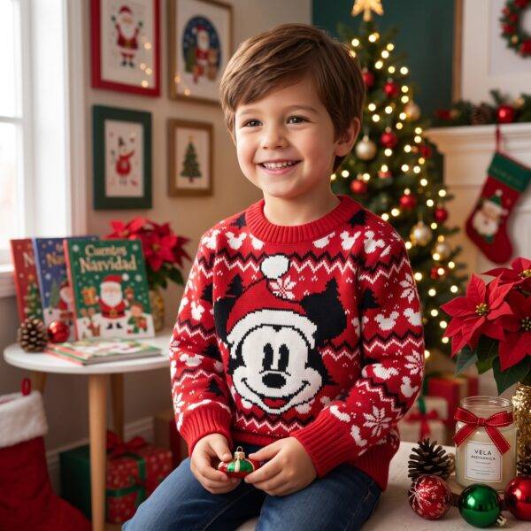 0038 - SWEATER PREMIUM NAVIDEÑO DE PERSONAJES "KIDS" (1 PZA)