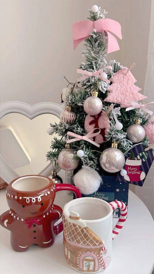 5340 - MINI ARBOL DE NAVIDAD ESCARCHADO (1 PZA)