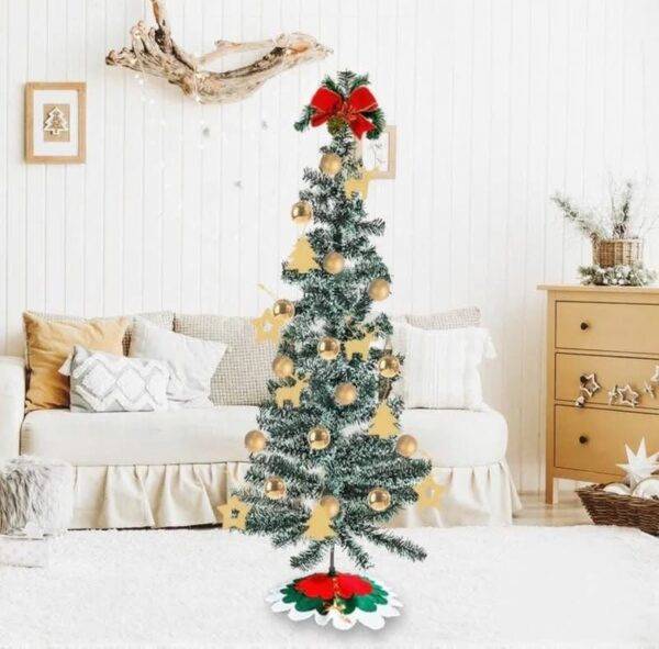 5340 - MINI ARBOL DE NAVIDAD ESCARCHADO (1 PZA)