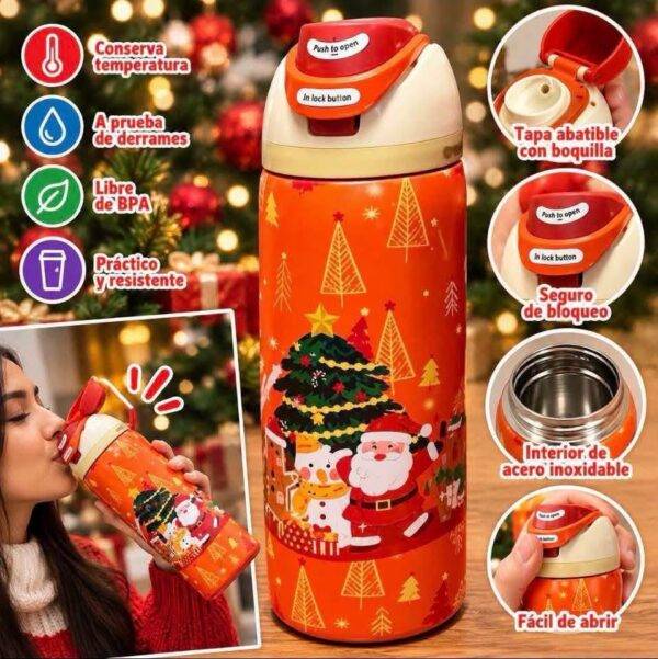 XFZ235 - TERMO NAVIDEÑO DE PERSONAJES x "OWALA" 32 ONZAS (1 PZA)