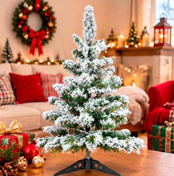 5340 - MINI ARBOL DE NAVIDAD ESCARCHADO (1 PZA)