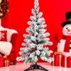 5340 - MINI ARBOL DE NAVIDAD ESCARCHADO (1 PZA)