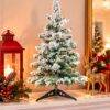 5340 - MINI ARBOL DE NAVIDAD ESCARCHADO (1 PZA)