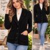 4954 - CARDIGAN DE PUNTO ABORREGADO PREMIUM PARA DAMA (1 PZA)
