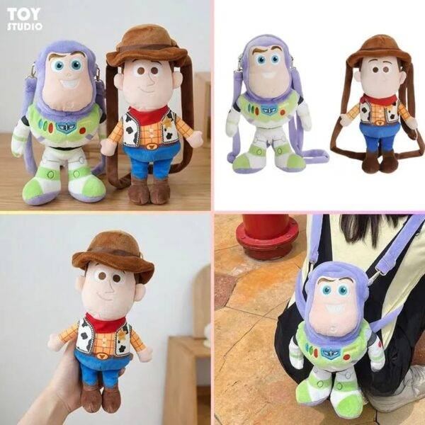 HM26Q-103 - DUO DE PELUCHE TIPO MOCHILA TOY STORY (1 DUO )