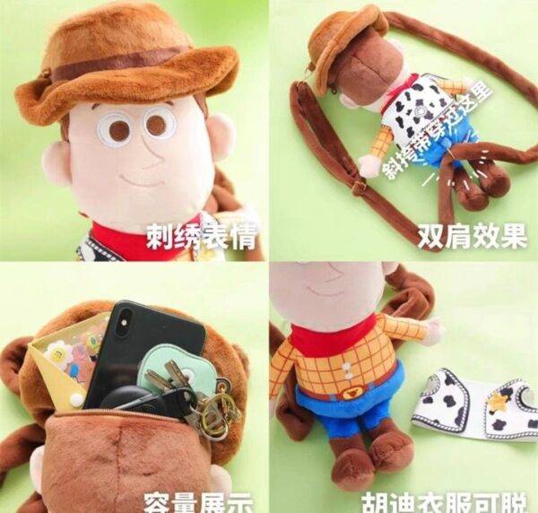 HM26Q-103 - DUO DE PELUCHE TIPO MOCHILA TOY STORY (1 DUO )