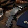 S8106- CARTERA Y CINTURON LACOSTE PREMIUM CON CAJA. (1 PZA)
