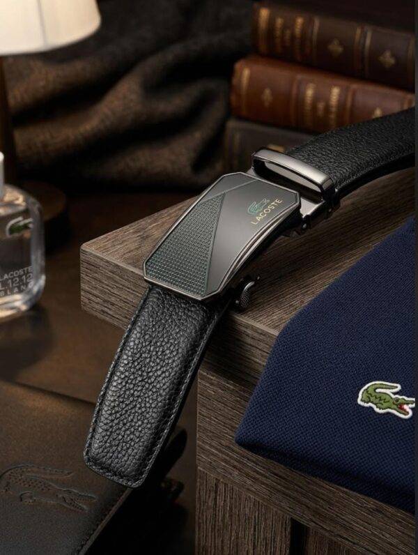 S8106- CARTERA Y CINTURON LACOSTE PREMIUM CON CAJA. (1 PZA)