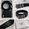 S8106- CARTERA Y CINTURON LACOSTE PREMIUM CON CAJA. (1 PZA)