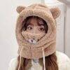 GDG034A - GORRO ABORREADO "KAWAII" DE OSO (1 PZA)
