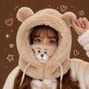 GDG034A - GORRO ABORREADO "KAWAII" DE OSO (1 PZA)