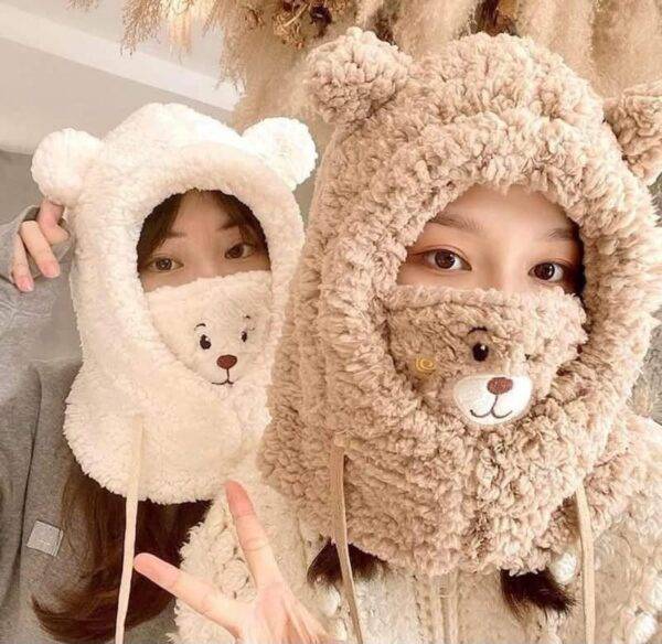 GDG034A - GORRO ABORREADO "KAWAII" DE OSO (1 PZA)