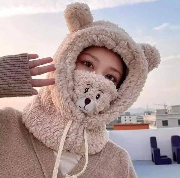 GDG034A - GORRO ABORREADO "KAWAII" DE OSO (1 PZA)