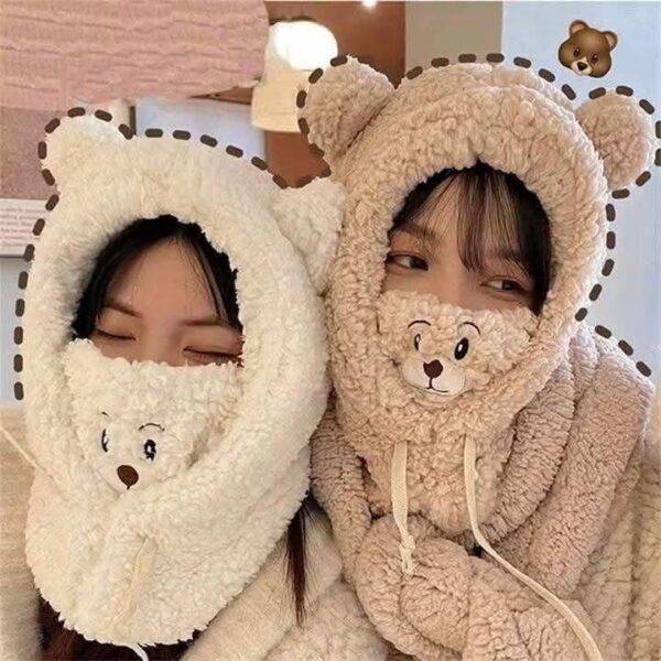 GDG034A - GORRO ABORREADO "KAWAII" DE OSO (1 PZA)